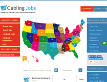 Tablet Screenshot of cablingjobs.com